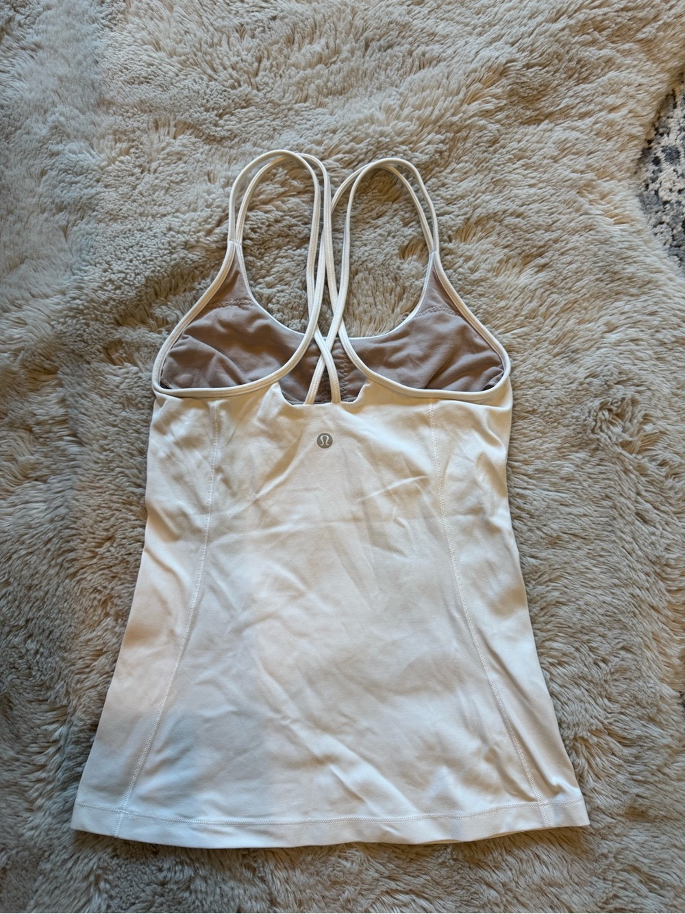 Lululemon White Strappy Tank Top - Picture 3 of 5